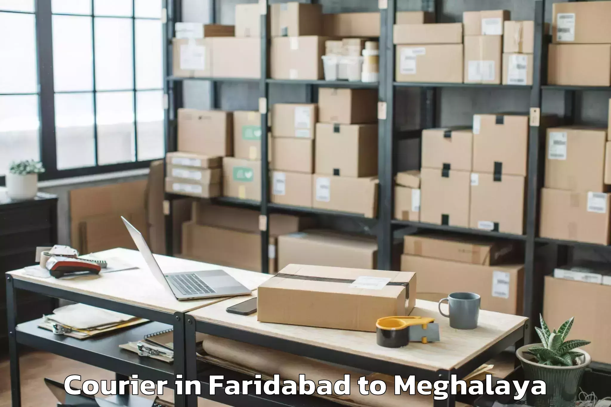 Leading Faridabad to Laskein Courier Provider